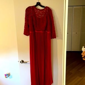 Candy Apple Red David’s Bridal Bridesmaids Dress